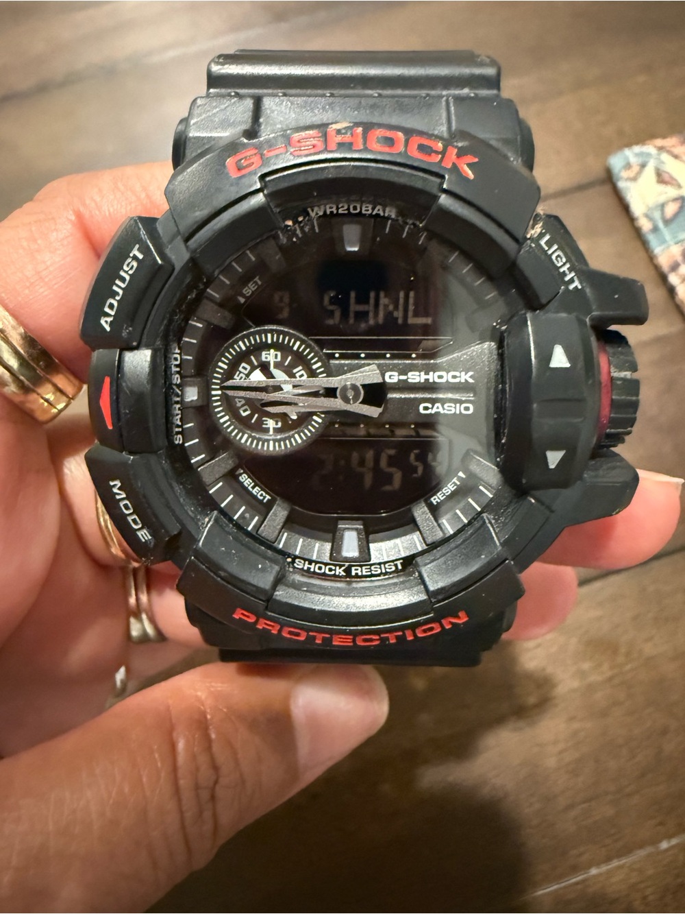 Men’s Black/Red Casio G-Shock Watch